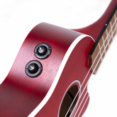 De Salvo UKMCSEQRD Cut-Away Soprano Ukulele - Red